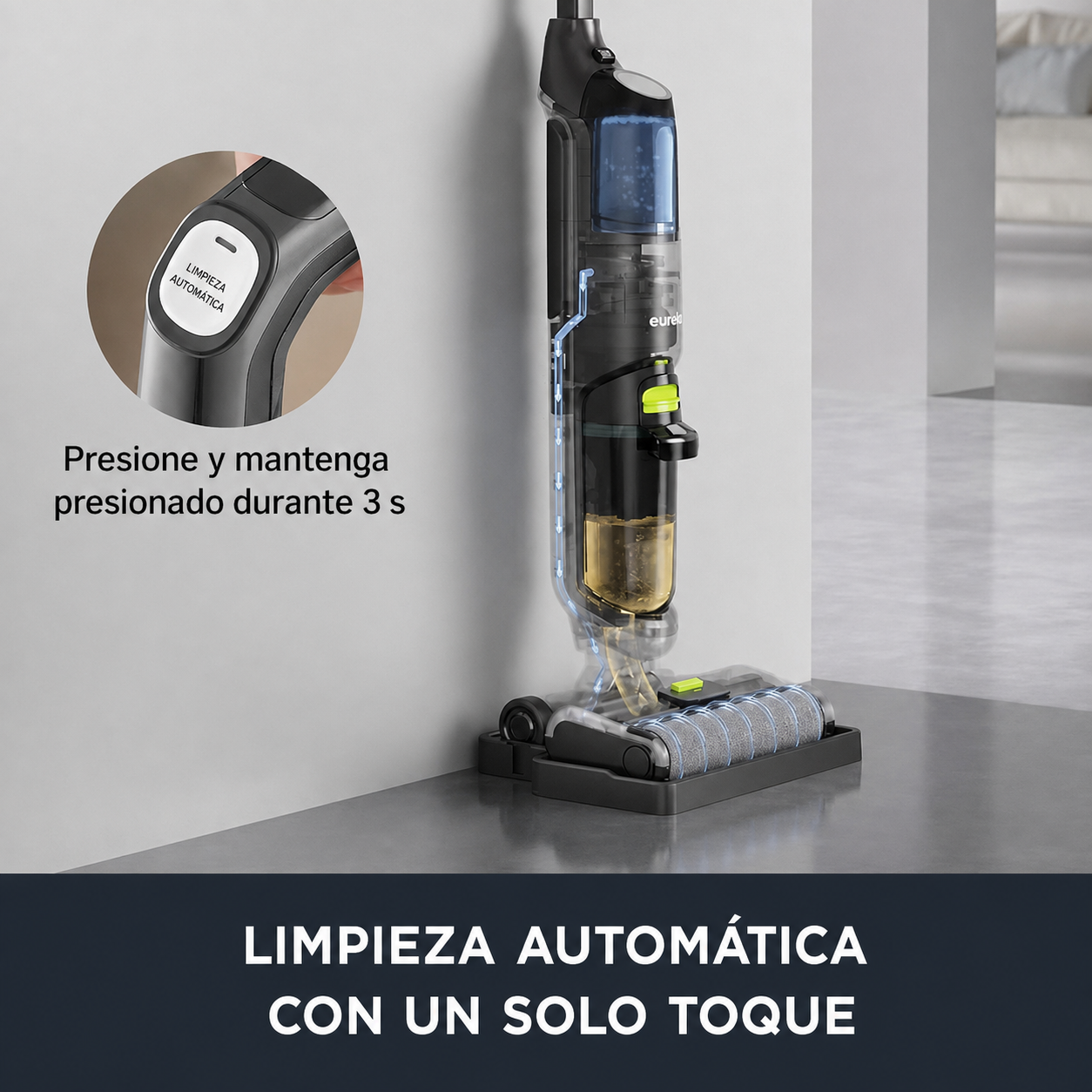 Aspiradora Eureka NEW400 2 en 1 | Aspira y Trapea al Mismo Tiempo