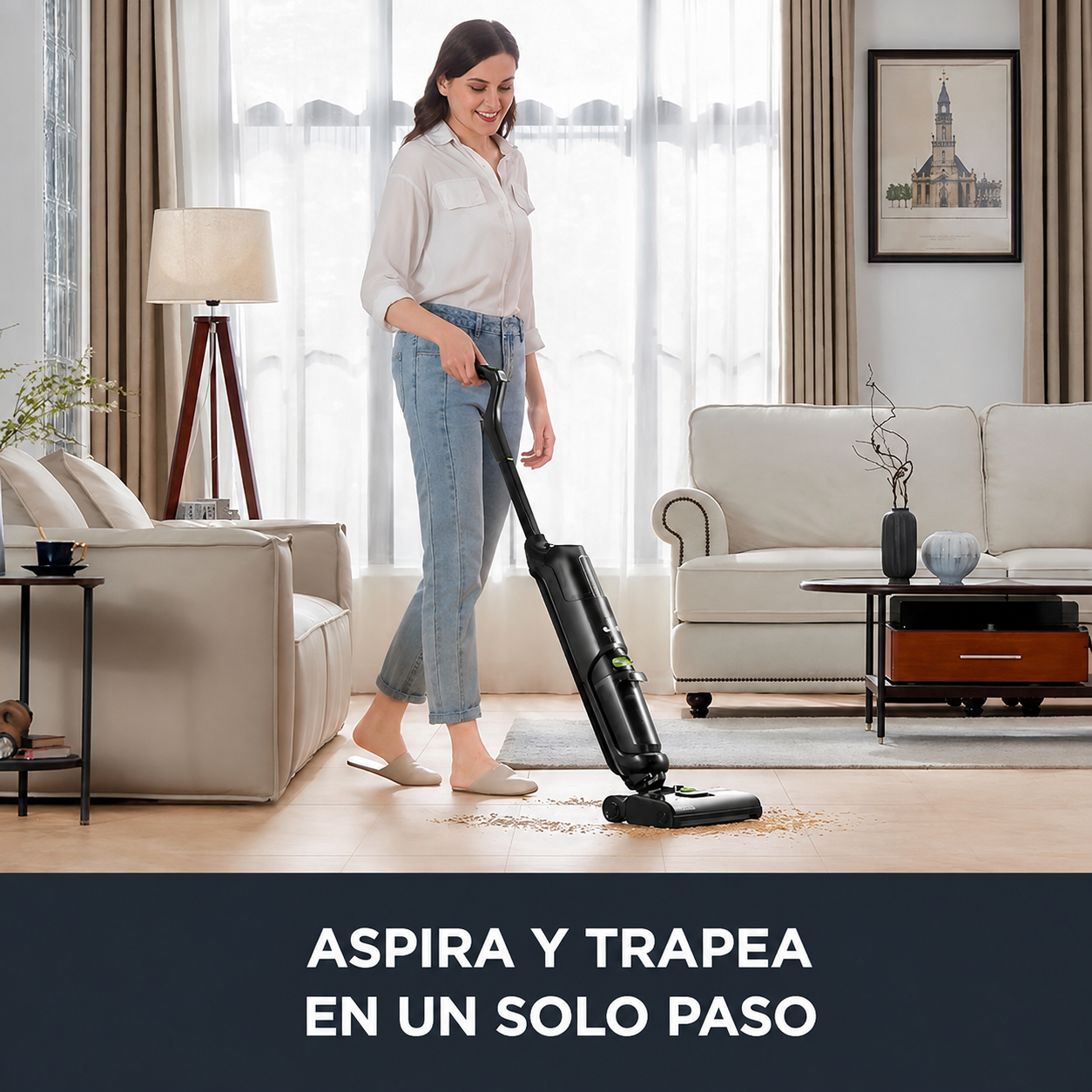 Aspiradora Eureka NEW400 2 en 1 | Aspira y Trapea al Mismo Tiempo