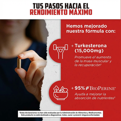 Turkesterona 1000mg | Fuerza, Energía y Recuperación Máxima